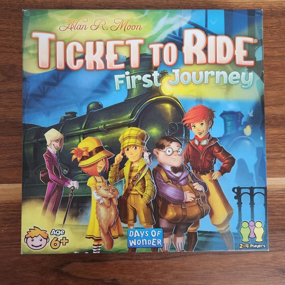 Ticket To Ride First Journey Family Board Game Age 6+ Days Of Wonder Complete